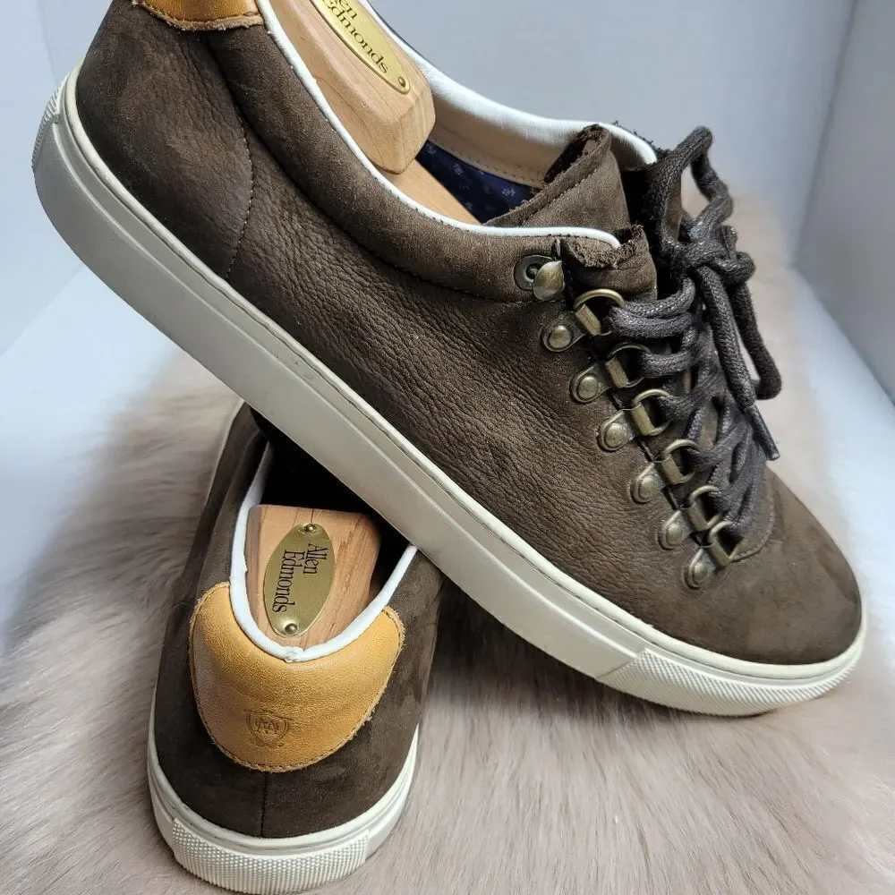 Massimo Dutti Low Top Men's  Brown SuedeSneaker Shoes